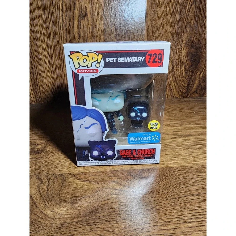 Funko Pop Pet Sematary Gage & Church #729 Glow in the Dark‎ Walmart Exclusive